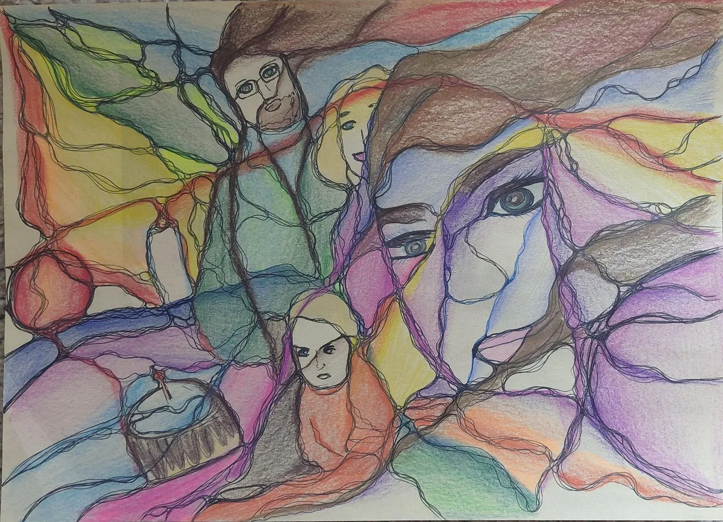Ellie’s portrait of her family